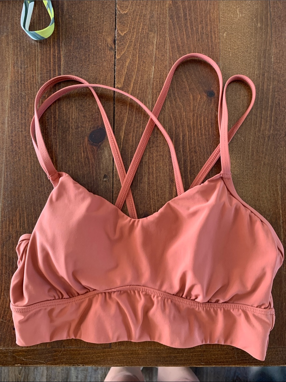 all in motion Coral Pink Strappy Bralette